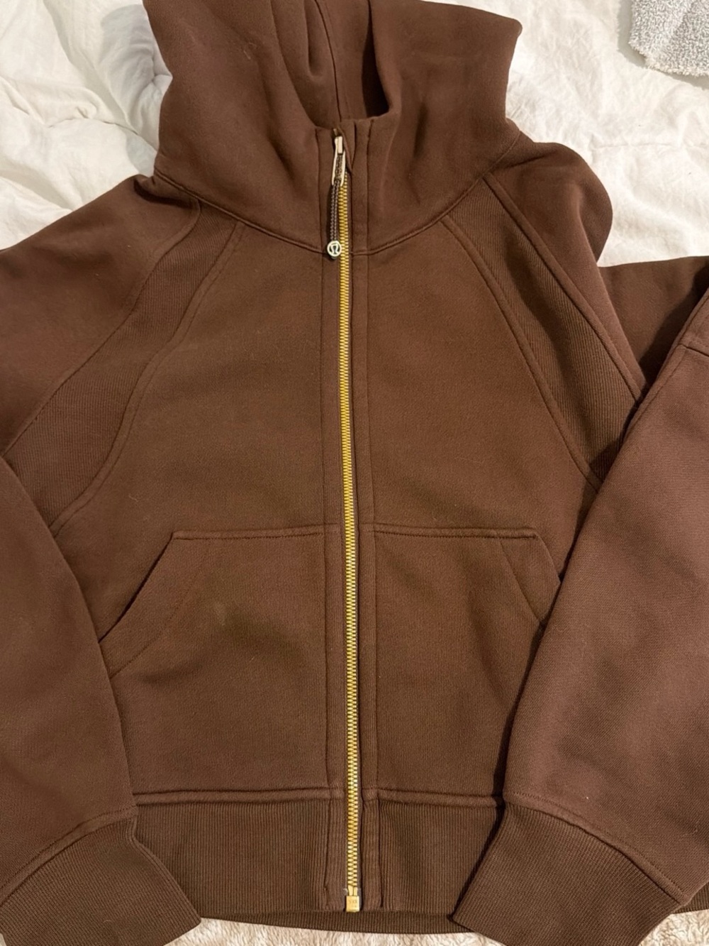Lululemon brown full zip scuba